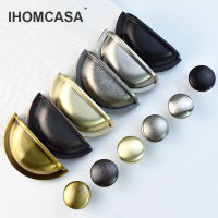 IHOMCASA ห้องครัวเฟอร์นิเจอร์จับตู้ตู้จับประตูตู้เสื้อผ้าตู้รองเท้าดึงเปลือกลูกบิดลิ้นชักสีทองนอร์ดิก-TIOH MALL