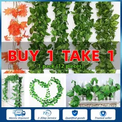 24 PCS Fake Ivy Leaves Artificial Greenery Vines For Decor Room