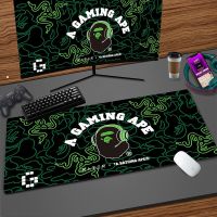 Luxury RAZER BAPE Goliathus Speed Large Gaming Mouse Pad Table Desk Mat 900X400 800X300 Mousepad Gamer Carpet Keyboard Mouse Mat