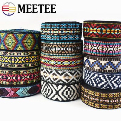 ：“{—— 5Meters 30/38Mm Jacquard Weing Tapes Ethnic Lace Rions For Bag Strap Sewing Tape Bias Binding DIY Garment Accessories