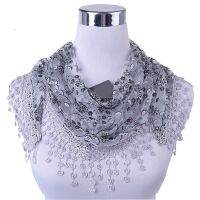 [A Flexible] NewdesignLadyScarf Tassel Sheer Metallic Stings Shawl L10A5108