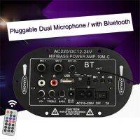 8 Inch 10 Inch 12V 24V 220V Three-use SF-2MIC Car Digital Amplifier Monophone Amplifier Board With Bluetooth Radio TF Card Audio