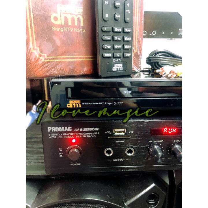 ☛Videoke set Promac amplifier speaker with MIDIDVD Karaoke Player FREE