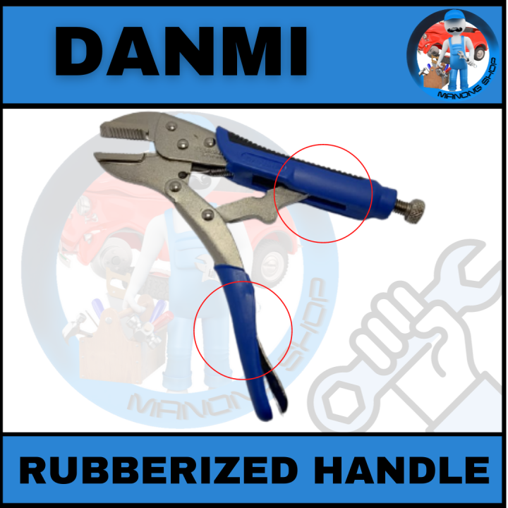 Manong Shop Danmi Vise Grip 10 Inches With Rubberized Handle Carpenters