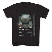 Russia RS-28 Sarmat Satan II Intercontinental Ballistic Missile T Shirt. 100 Cotton Casual T-shirts Loose Top New Size S-3XL