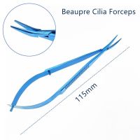 Ophthalmic Titanium Beaupre Cilia Forceps Titanium Tweezers 115Mm Long Ophthalmic Surgical Instrument