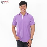 เสื้อโปโล KanekoTK สีสด ยับยาก สีม่วง PK101 (ชาย) - PMKPOLOMAKER