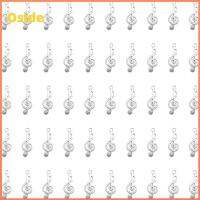 OSIDE 100 Pcs โลหะสำหรับตกแต่ง จี้รูปโน้ตดนตรี สัญลักษณ์เพลง สไตล์เก๋ๆ จี้ห้อยคอ สร้อยคอสำหรับผู้หญิง