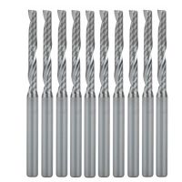 10pcs 3.175 * 2.5 * 22mm Single Flute Bit Carbide End Mill Set CNC Router End Mills สําหรับการกัดเครื่องตัดไม้