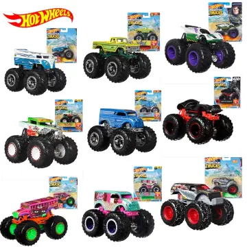 Hot Wheels Monster Trucks Blast Station Playset with 1:64 Scale Demo Derby  Toy Truck & 3 Crushable Cars