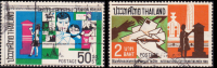 แสตมป์ไทยใช้แล้ว - ชุดสัปดาห์สากลแห่งการเขียนจดหมาย ปี 2512 INTERNATIONAL LETTER WRITING WEEK 1969 ราคา 0.50 สตางค์ และ 2 บ.