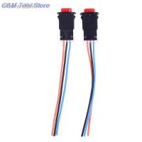 2Pcs Motorcycle Hazard Light Switch Double Warning Flasher Emergency Signal W/3 Wires Lock