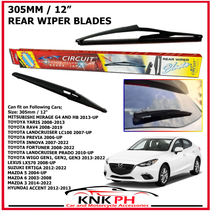 MAZDA 3 20142022 CRW305A CIRCUIT GRAPHITE REAR WIPER BLADE Lazada PH