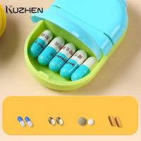 tdfj Medicine Drug Storage Pill 2 Grids Tablet Organizer Dispenser Holder