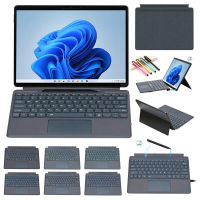 สำหรับ Microsoft Surface Pro แท็บเล็ต8 2021 Microsoft Surface Pro 9 5G 2022ไร้สายไฟแบคไลท์บลูทูธคีย์บอร์ดการดูดด้วยแม่เหล็กกับทัชแพดตัวยึดช่องใส่ปากกา