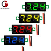 【LZ】❀♠♤  Mini LED Digital voltímetro painel medidor de tensão 2 fios carro motocicleta bicicleta elétrica Volt Tester DC 2.5-30V 0.28 polegadas 5v 12v 24v