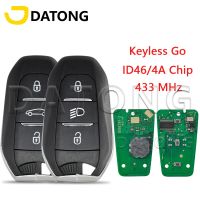 Datong World กุญแจรถระยะไกลควบคุมสำหรับ Peugeot 208 308 3008 508 5008 Citroen C4 C4L DS5 DS4 46/4A ชิพ433Mhz