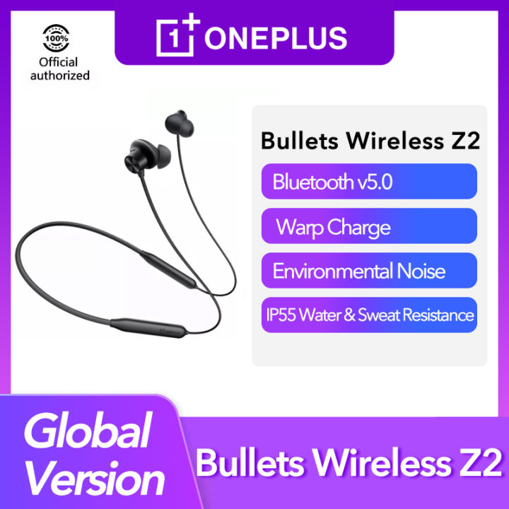 Oneplus Bullets Wireless Z2 Bluetooth Earphones Dynamic