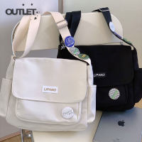 TH Outlet⚡จัดส่ง 3 ถึง 5 วัน⚡ กระเป๋านักเรียน Messenger กระเป๋าเป้สะพายหลังแบบสบาย ๆ กระเป๋าสะพาย กระเป๋าญี่ปุ่น Retro กระเป๋า Messenger