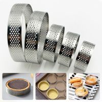 Stainless Steel Round Cake Tart Mold French Dessert Pie Pancake Mousse Circle Ring Cake Cheese Baking Mould 5678910cm