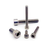 【cw】 1Pc M2.5 M4 M5 DIN912 TC4 Titanium Alloy Hexagon Socket Cap Screw Thread Length 4-60mm