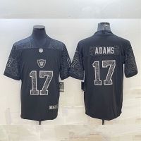 2023 New Fashion version NFL Las Vegas Raiders reflective limited edition mens Davante Adams size 17 football jersey