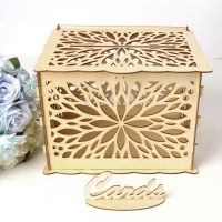 DIY Wedding Gift Card Box Wooden Money Box Beautiful Wedding Decoration Supplies for Birthday Party Pipe Fittings Accessories