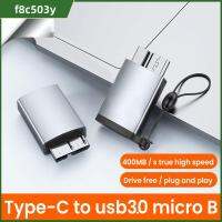 F8C503Y อลูมิเนียมอัลลอยด์มือถือฮาร์ดดิสก์โทรศัพท์ HDD Converter Type-C OTG Adapter หญิงชาย USB C ถึง USB 3.0 Micro B