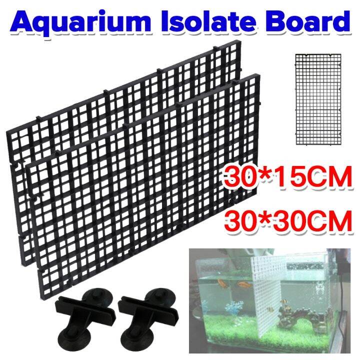Aquarium Grid Divider Tray White Fish Tank Divider Filter Fish Tank