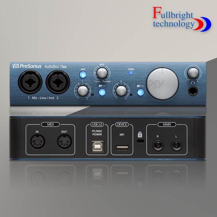 สินค้าขายดี-presonus-audioฺฺbox-itwo-usb-i-pad-audiointerface-for-mobile-producers-usb-ออดิโออินเตอร์เฟสสำหรับงานสตูดิโอ-โปรดิวเซอร-ที่ชาร์จ-แท็บเล็ต-ไร้สาย-เสียง-หูฟัง-เคส-ลำโพง-wireless-bluetooth-โท