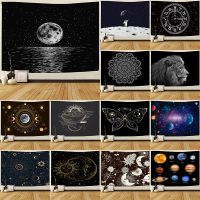 【JH】 Cross-border tapestry European and hot selling card decoration wall hanging sun star moon background cloth