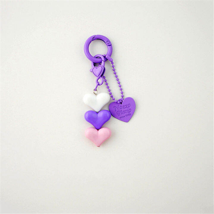 jewelry-gifts-key-ring-for-women-girls-car-keys-handbag-pendant-heart-keychain-acrylic-plastic-link-chain