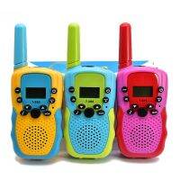 2pcs Children Mini Portable LCD UHF Frequency Auto Radio Wireless Travel Walkie Talkie Megaphone for Kid Toys Megaphones