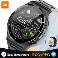 สมาร์ทวอทช์ผู้ชาย XIAOMI Bussiness ECG + PPG ความดันโลหิตเครื่องวัดชีพจร HD แตะหน้าจอเต็มสายรัดข้อมือฟิตเนสสมาร์ทวอท์ช