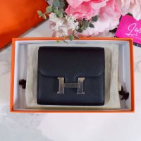 พร้อมส่ง Hermer constance wallet epsom black  งาน vip เย็บมือล้วน สวยเป๊ะ อุปกรณ์ครบ