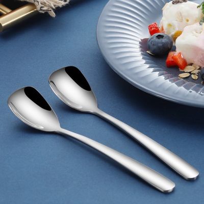 [COD] New product 304 stainless steel dessert spoon creative ice cream children eating hotel supplies coffee