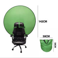 Green Screen Backdground 142cm หน้าจอพื้นหลังการถ่ายภาพฉากหลังสีเขียวสตูดิโอถ่ายวิดีโอแบบพกพา ฉากเขียว