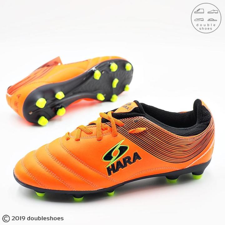 hara-รองเท้าฟุตบอล-รองเท้าสตั๊ด-รุ่น-f06-สีดำเขียว-สีส้มดำ-ไซส์-39-47