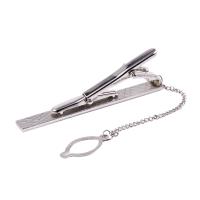 Mens Plain Silver Chrome Stainless Steel 6CM Standard Tie Clip Clasp Bars Pins