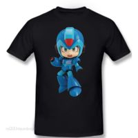 Good smile nendoroid 1018 rockman mega man x cartoon cotton short-sleeved T-shirt Fathers Day Mothers Day Gifts