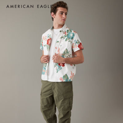 American Eagle Tropical Button-Up Resort Shirt เสื้อเชิ้ต ผู้ชาย (NMSH 015-6033-101)