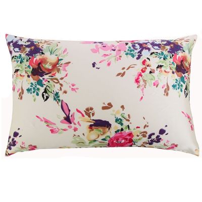 【hot】♦ New Floral Silk Pillowcase King