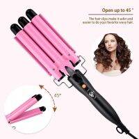 [HOT XIJXLKLKWMN 516] 20/32มม. ผม Curler Triple Barrels เซรามิคผม Curling Iron Professional Hair Waver แหนบ Styler เครื่องมือสำหรับผมทุกประเภท