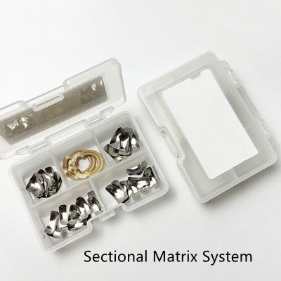 50Pcs ทันตกรรม Sectional Matrix ทันตกรรม Sectional Contoured โลหะ Matrices Matrix Band เรซิ่นหนีบ Seperating แหวนทันตกรรมเครื่องมือ