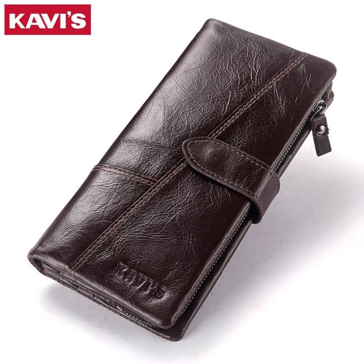 layor-wallet-kavis-แฟชั่น100กระเป๋าสตางค์หนังแท้หญิงกระเป๋าเงินเหรียญ-portomonee-ที่มีประโยชน์ยาวหนีบสำหรับเงินเลดี้-vallet-ผู้ถือบัตรสาว