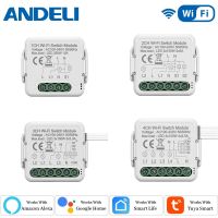 ANDELI DIY Wifi 10A สวิตช์ไฟอัจฉริยะขนาดเล็กควบคุมสองทาง Tuya/Smartlife แอปรีโมทคอนโทรลทำงานกับ Alexa และ Google Home