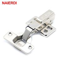 NAIERDI Hinge Rustless Iron Hydraulic Hinge Iron Core Damper Buffer Cabinet Cupboard Door Hinges Soft Close Furniture Hardware