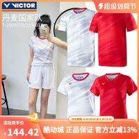 เสื้อยืด VICTOR Victory เครื่องแบบแบดมินตัน T-20000TD/21000TD ระบายอากาศได้ดีแห้งเร็วสำหรับผู้ชายและผู้หญิง