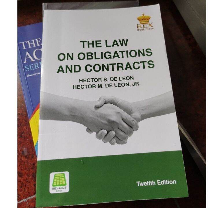 THE LAW ON OBLIGATIONS AND CONTRACTS 2014 12th Edition - Hector De Leon ...