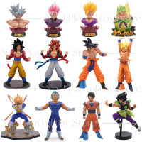 16 Stytes Z รุ่น Goku Kakarotto Son Gohan Goku สีดำ Zamasu Vegeta Gogeta Broli PVC Action ของเล่นวันเกิดของขวัญ